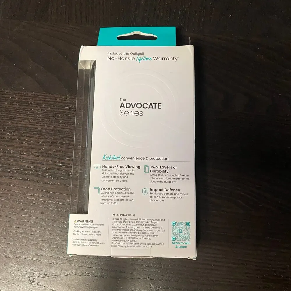 New QUIKCELL ADVOCATE Kickstand Case for Samsung Galaxy A13 5G - Black